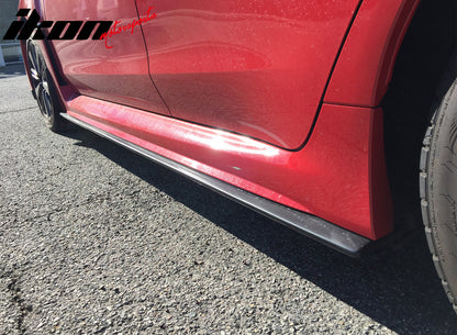 2015-2021 Subaru WRX & WRX STI Side Skirts Extention CDC Style Black