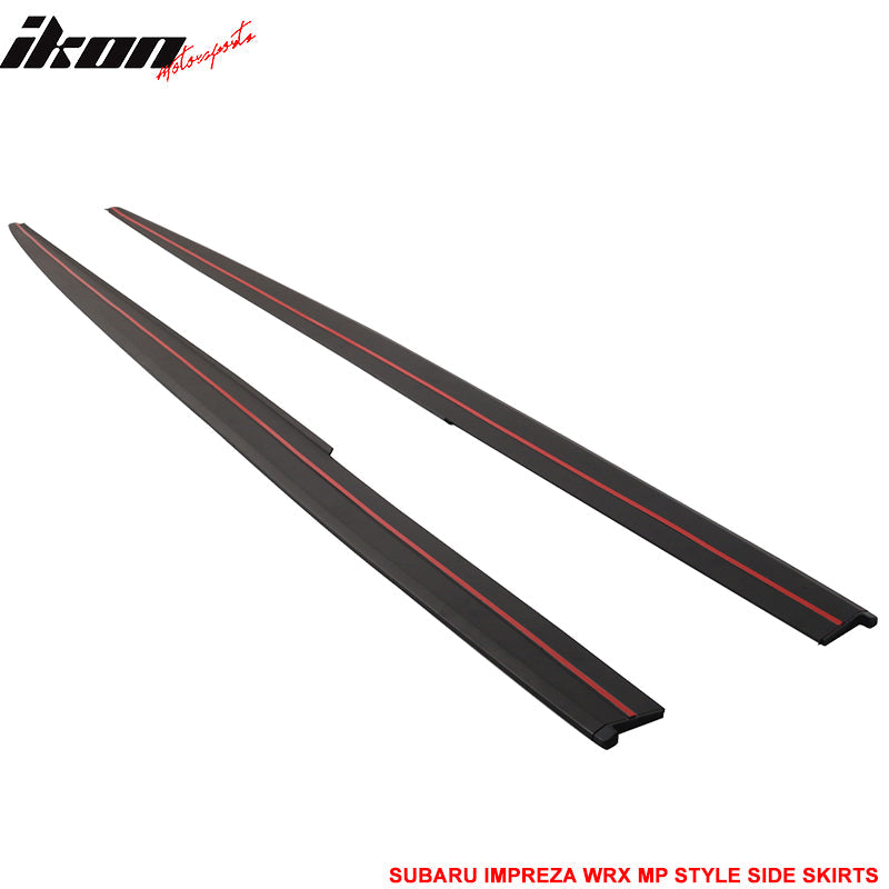 2015-2021 Subaru WRX STI MP Style Side Skirts Splitter Extension ABS