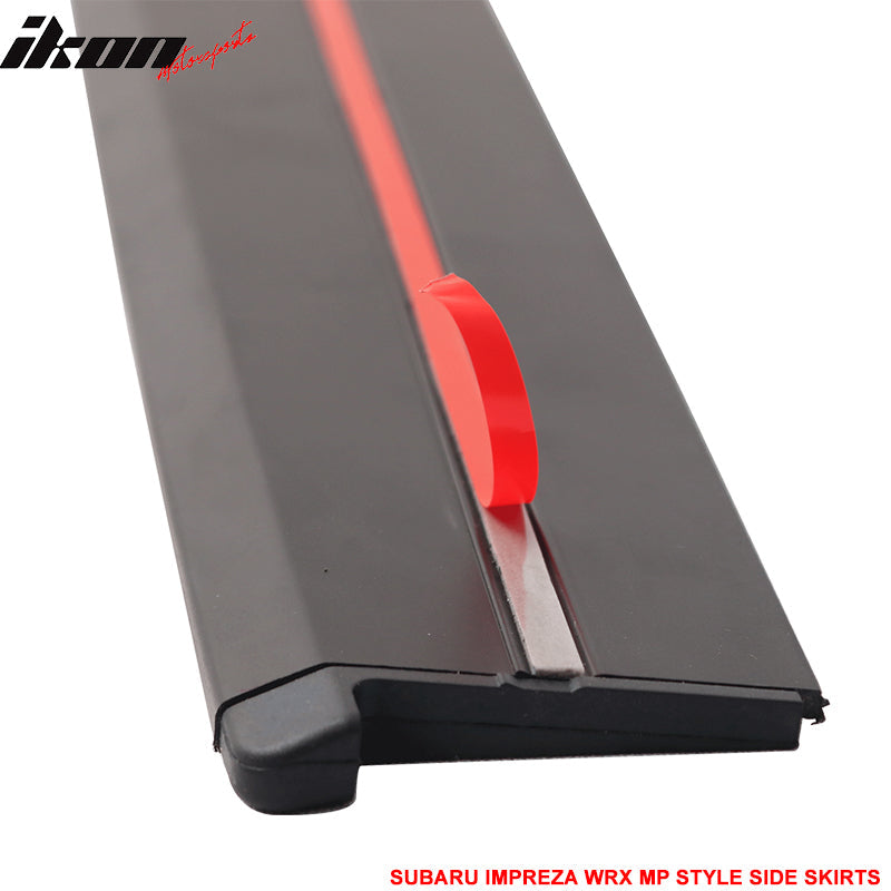 2015-2021 Subaru WRX STI MP Style Side Skirts Splitter Extension ABS
