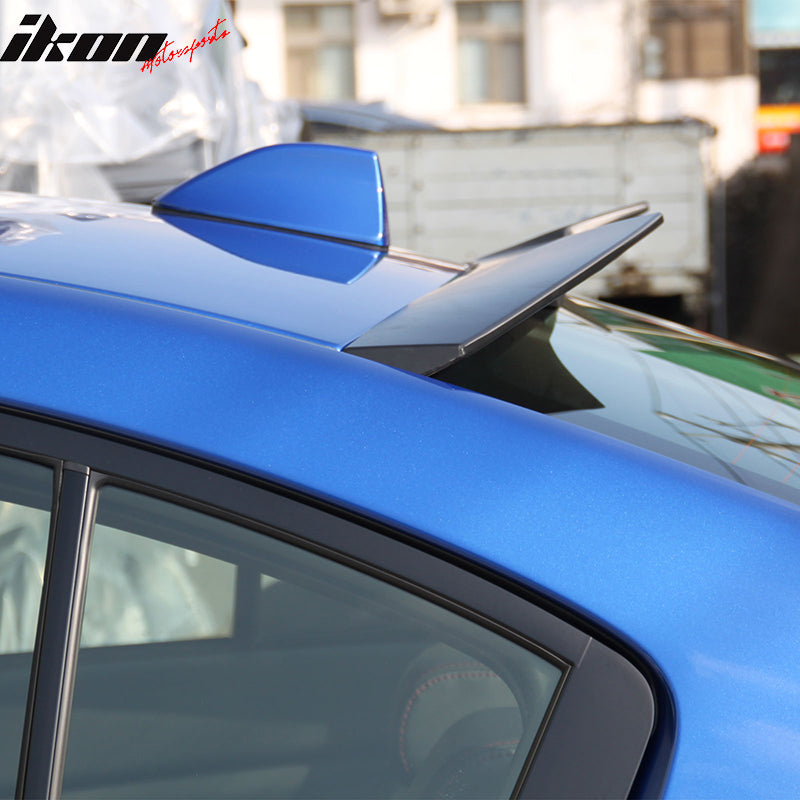 2015-2021 Subaru WRX STI V2 Rear Roof Spoiler #D4S Black Window Visor