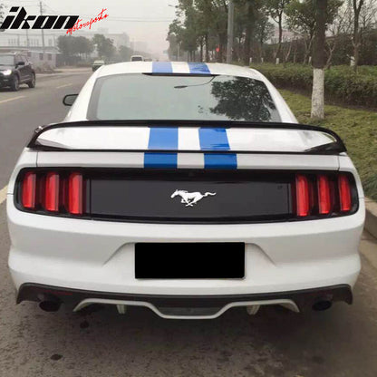 2015-2023 Ford Mustang GT350R Style Glossy Black Rear Spoiler ABS