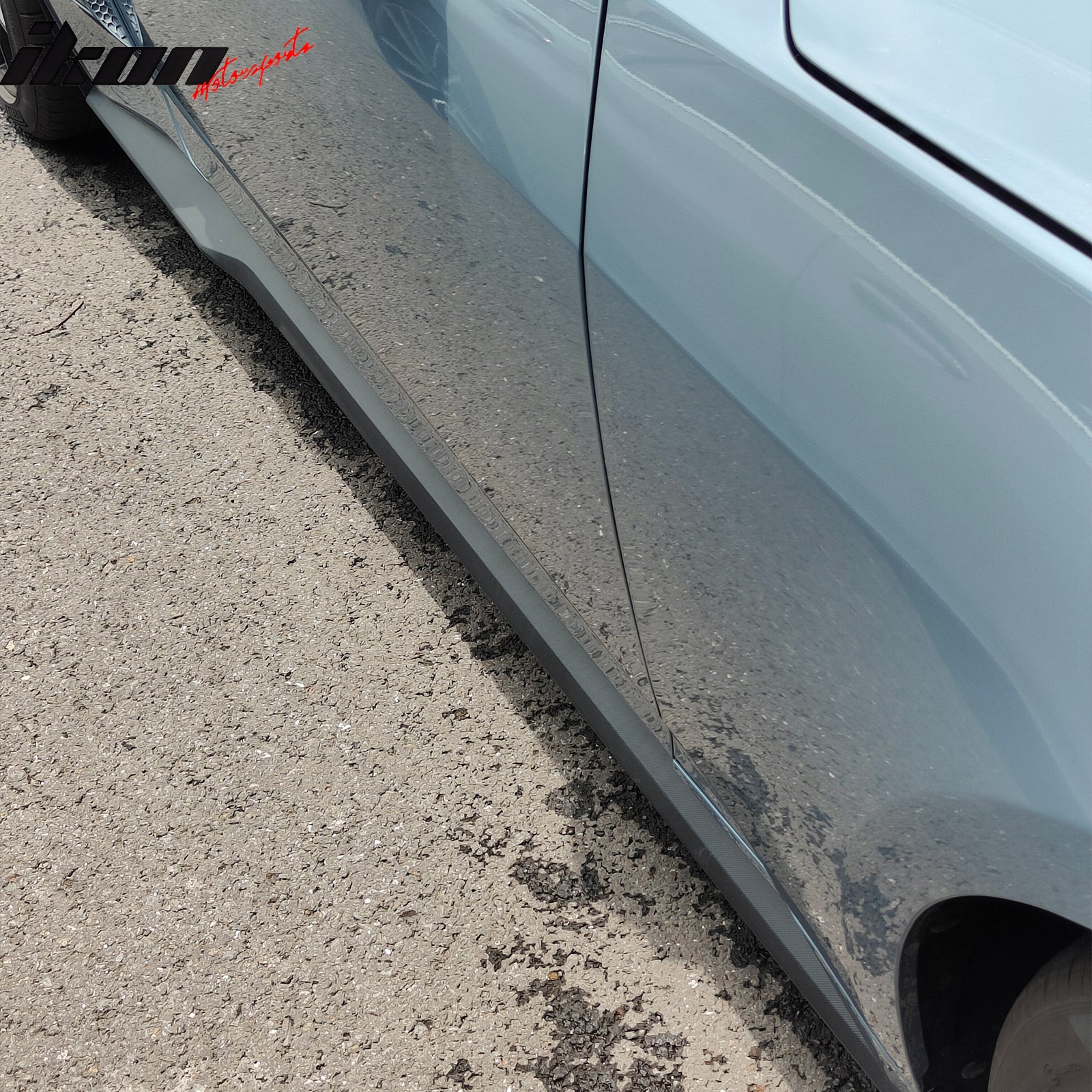 2015-2023 Ford Mustang Side Skirts Dark Horse Style PP Rocker Panel