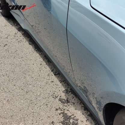 2015-2023 Ford Mustang Side Skirts Dark Horse Style PP Rocker Panel