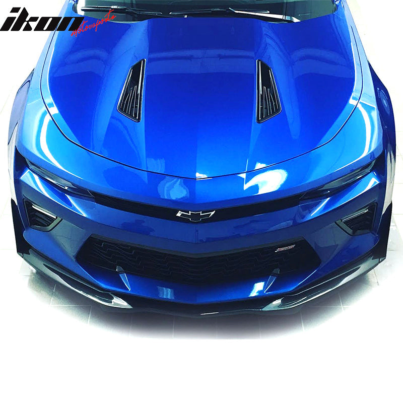 2016-2018 Chevy Camaro SS IKON V5 Style Unpainted Front Bumper Lip 3PC