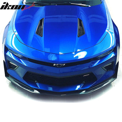 2016-2018 Chevy Camaro SS IKON V5 Style Unpainted Front Bumper Lip 3PC