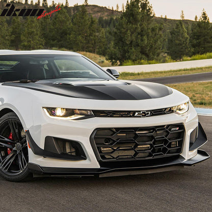 2016-2024 Chevy Camaro Front Bumper Cover Conversion 1LE Style Unpainted Black PP