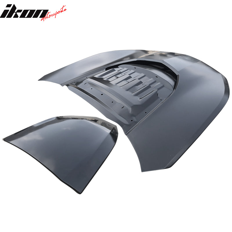 2016-2024 Chevrolet Camaro ZL1 Black Car Hood Guards Aluminum