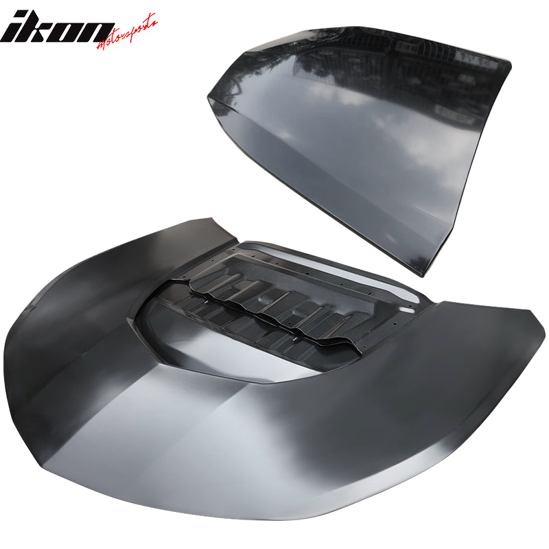 2016-2024 Chevrolet Camaro ZL1 Black Car Hood Guards Aluminum