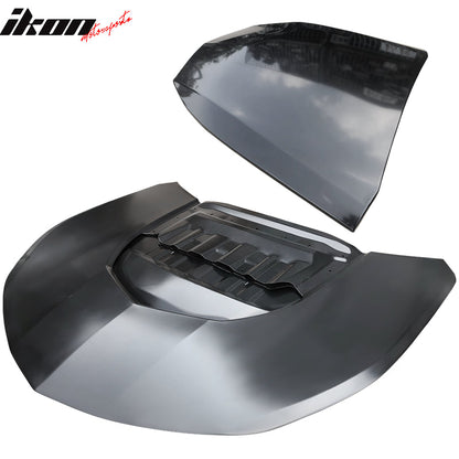 2016-2024 Chevrolet Camaro ZL1 Black Car Hood Guards Aluminum