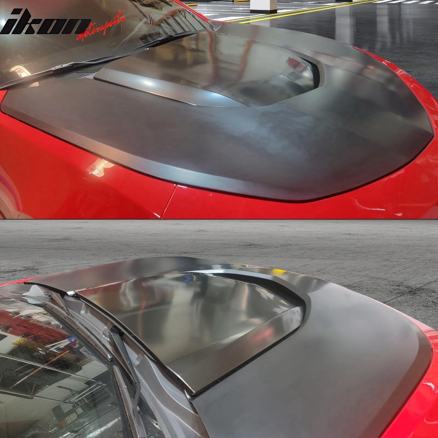 2016-2024 Chevrolet Camaro ZL1 Black Car Hood Guards Aluminum