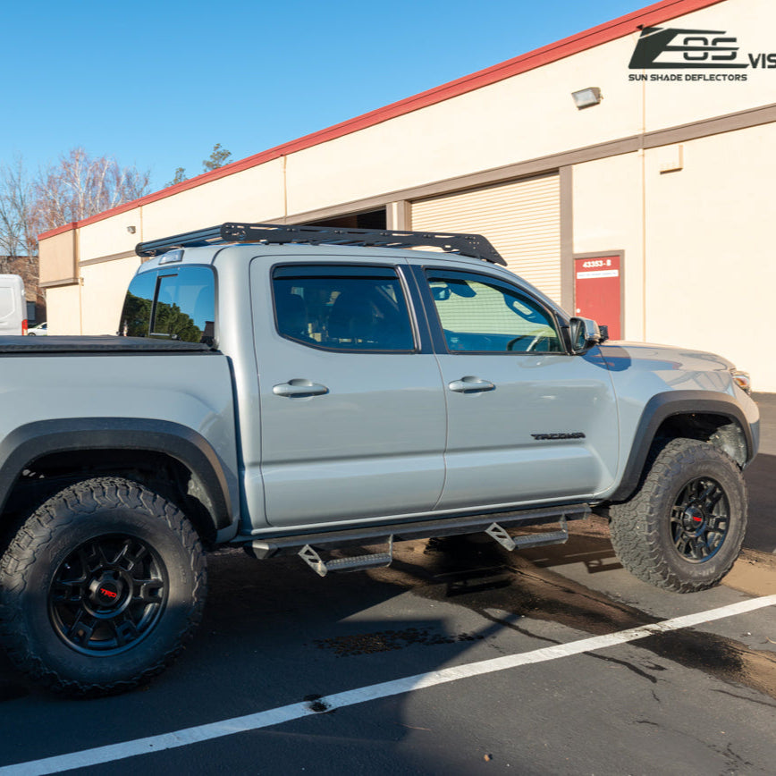 2016-Up Toyota Tacoma Double Cab Window Visors Wind Deflectors Rain Guards