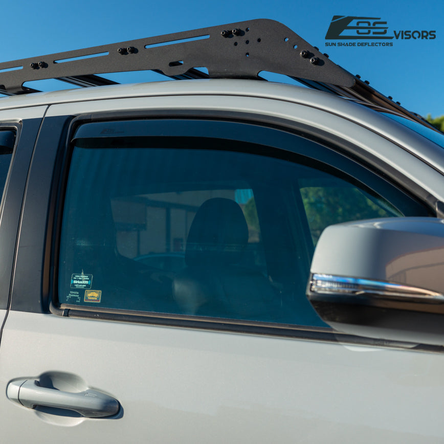 2016-Up Toyota Tacoma Double Cab Window Visors Wind Deflectors Rain Guards
