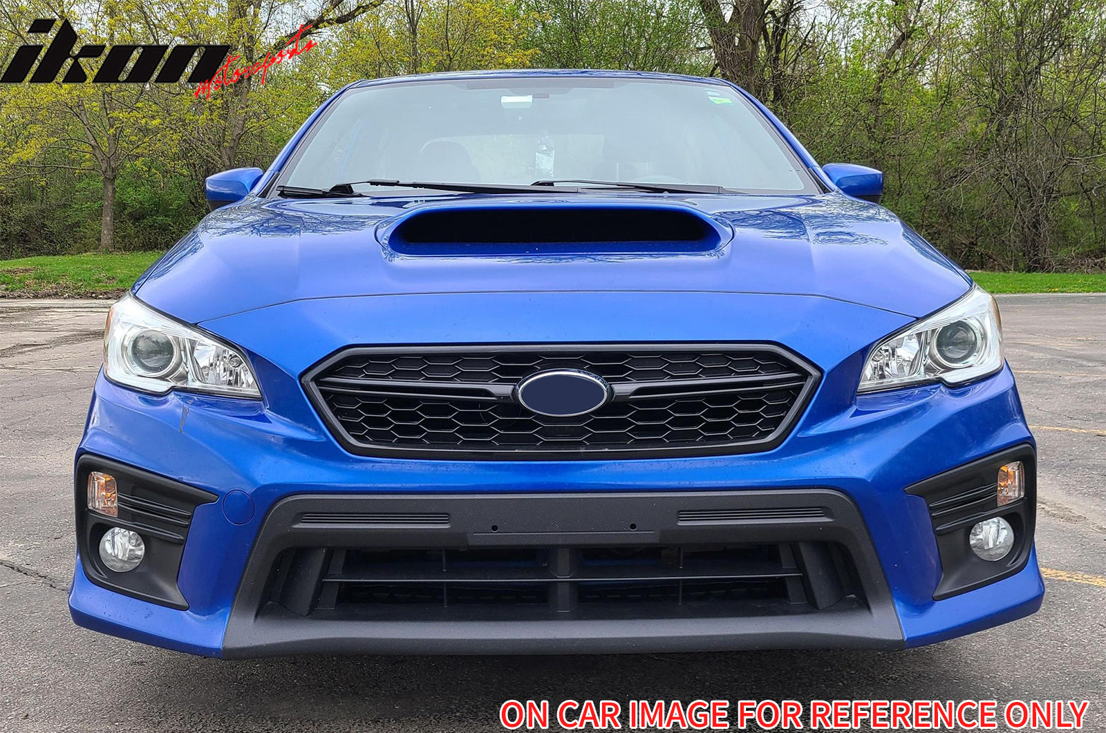 2018-2021 Subaru WRX Gloss Black W/ Red STI Style Front Grille ABS