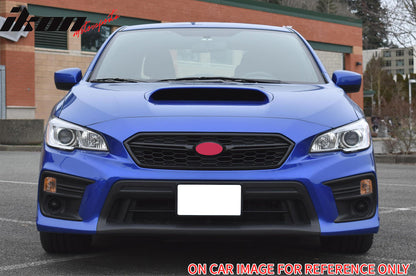 2018-2021 Subaru WRX Gloss Black W/ Red STI Style Front Grille ABS