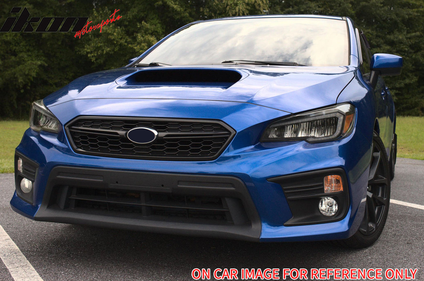 2018-2021 Subaru WRX Gloss Black W/ Red STI Style Front Grille ABS