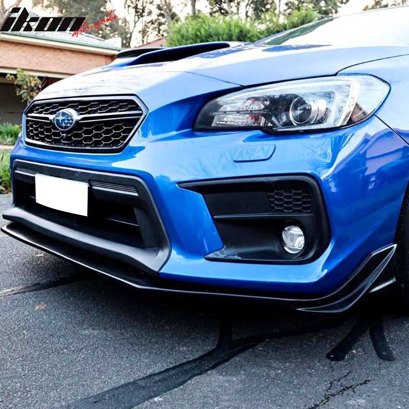 2018-2021 Subaru WRX STI S208 Style Unpainted Front Bumper Lip PU