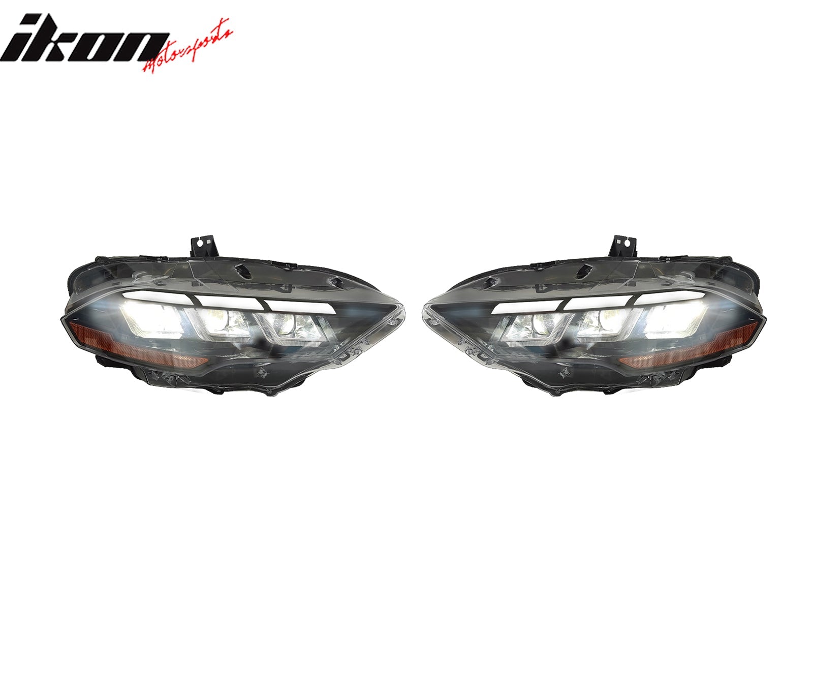 2018-2023 Ford Mustang Dark Horse Front Bumper Cover Kit Headlights PP