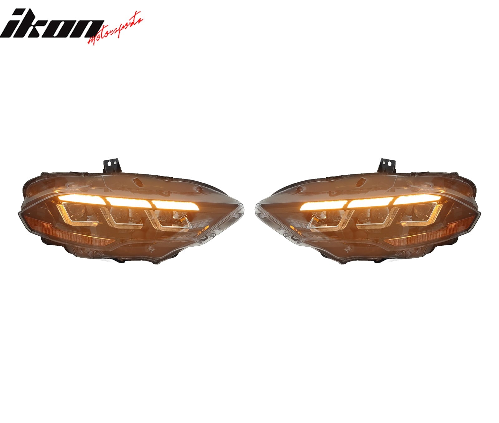 2018-2023 Ford Mustang Dark Horse Front Bumper Cover Kit Headlights PP