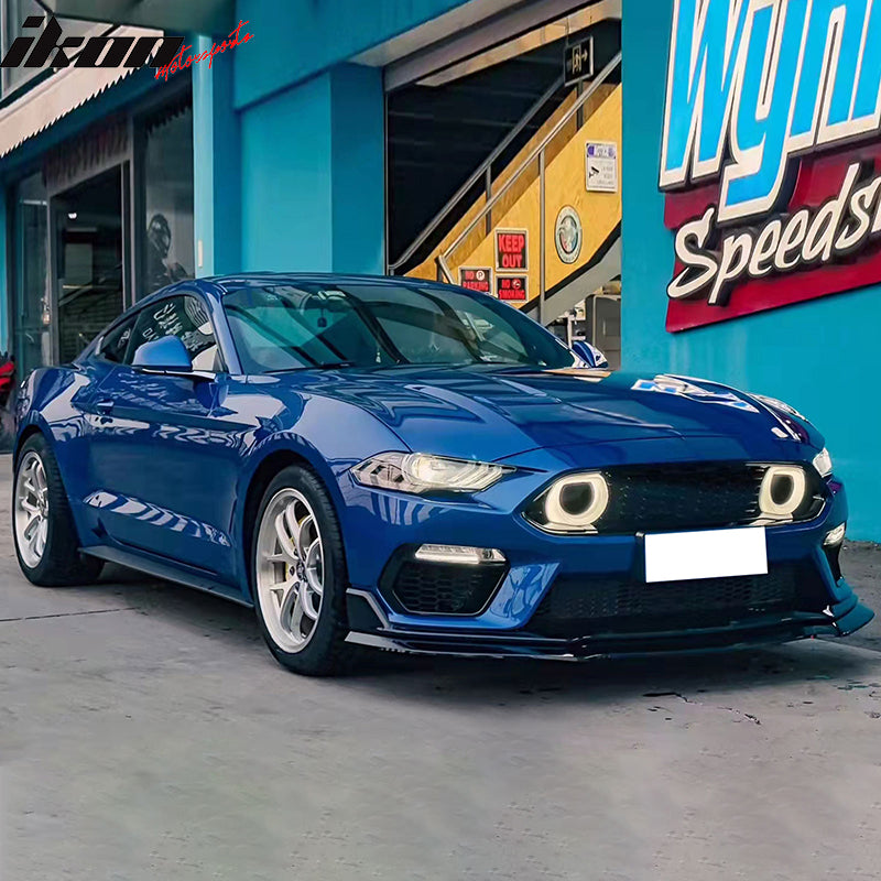 2018-2023 Ford Mustang 2021 Mach-1 Style Front Bumper Cover LED Grille