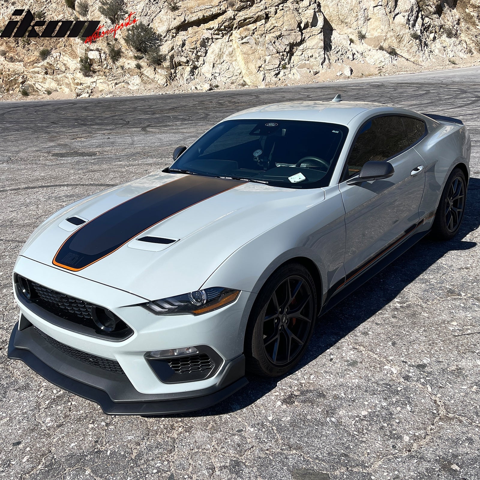 2018-2023 Ford Mustang Mach 1 Front Bumper Cover LED Headlights W/ Lip