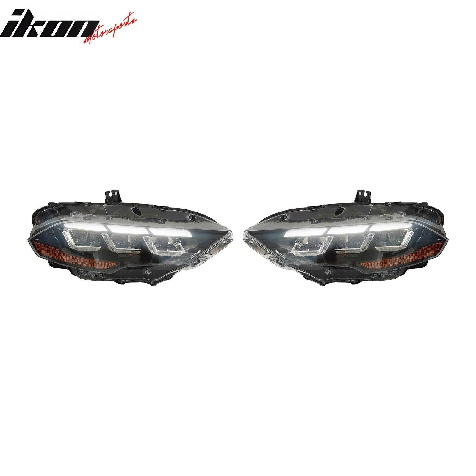 2018-2023 Ford Mustang Mach 1 Front Bumper Cover LED Headlights W/ Lip