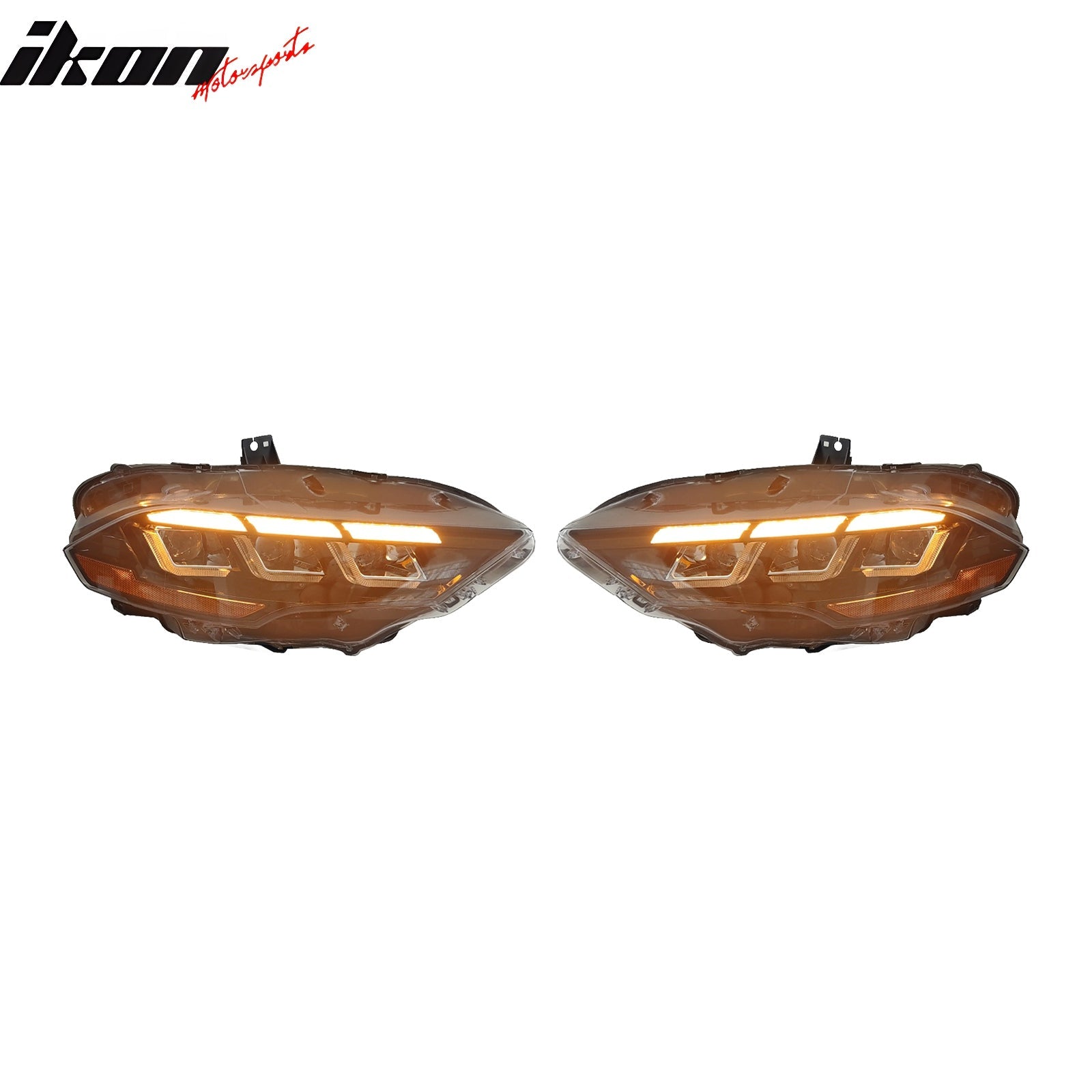 2018-2023 Ford Mustang Mach 1 Front Bumper Cover LED Headlights W/ Lip