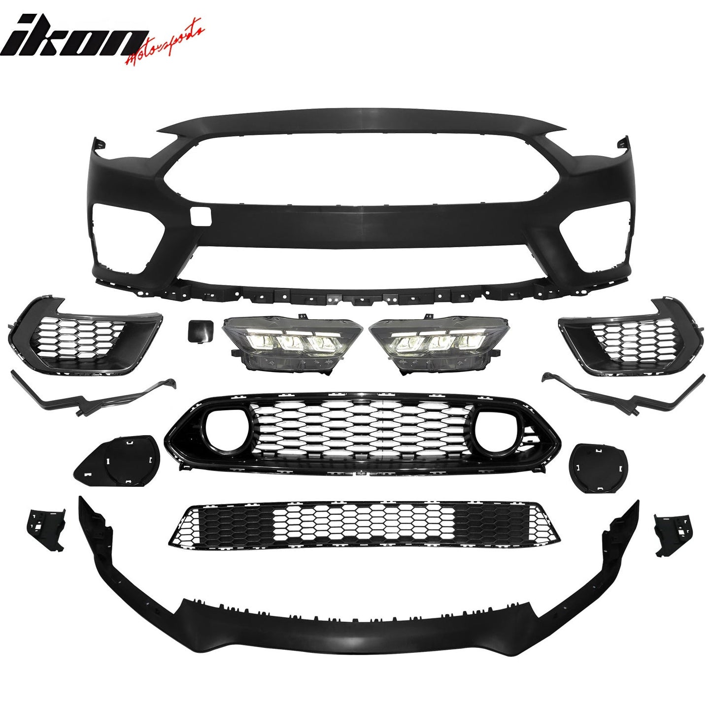 2018-2023 Ford Mustang Mach 1 Front Bumper Cover Switchback Headlights