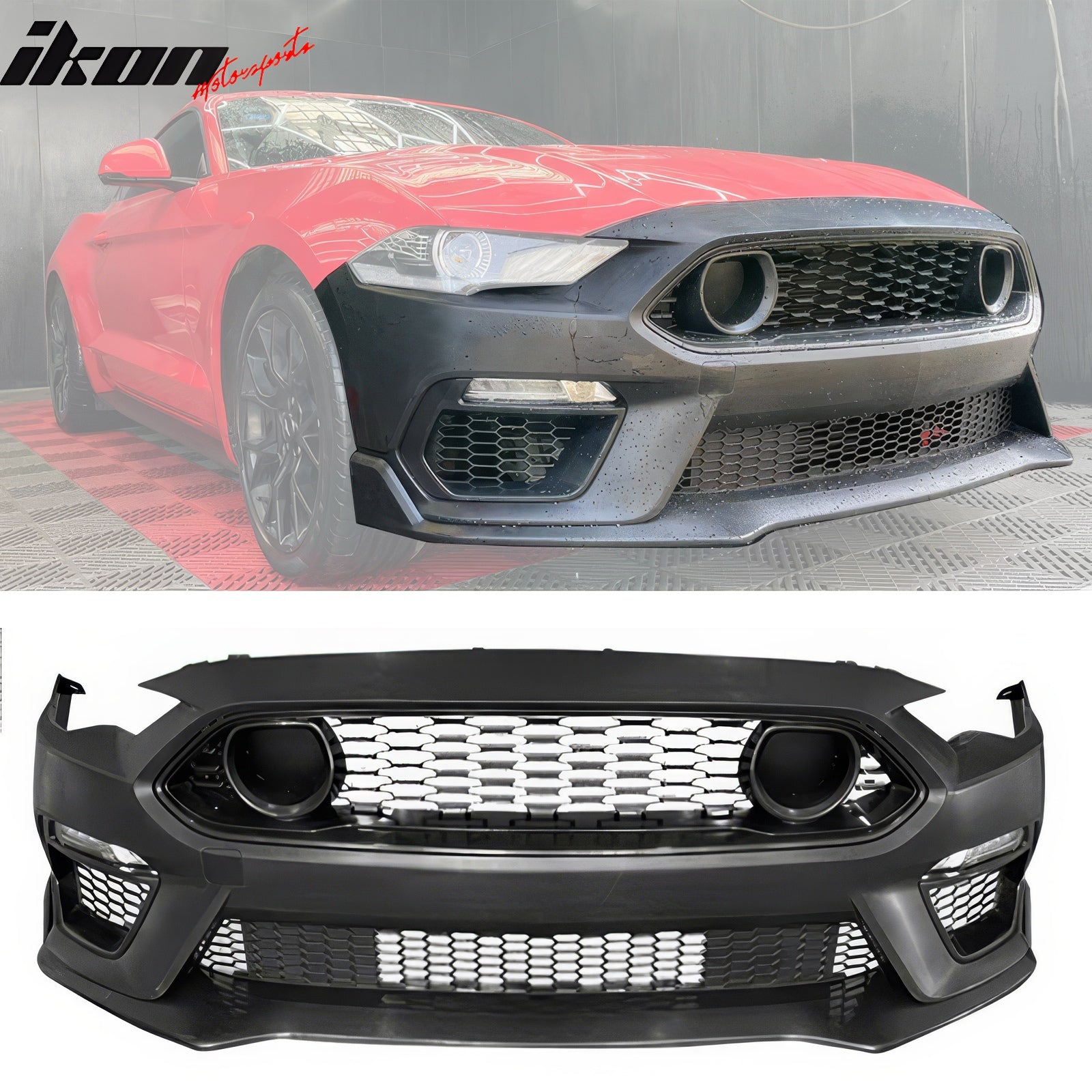 2018-2023 Ford Mustang Mach 1 Front Bumper Cover Switchback Headlights