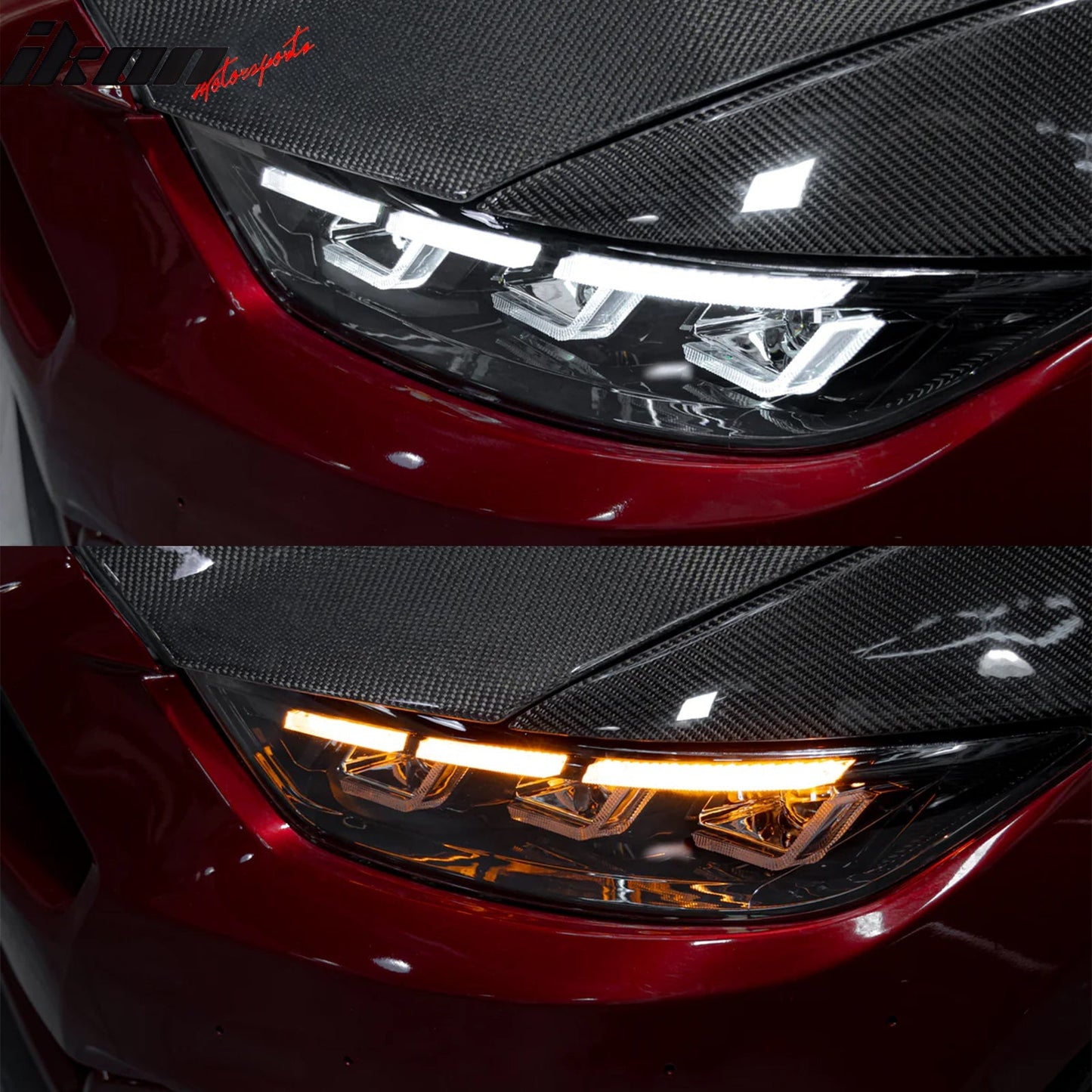 2018-2023 Ford Mustang Mach 1 Front Bumper Cover Switchback Headlights