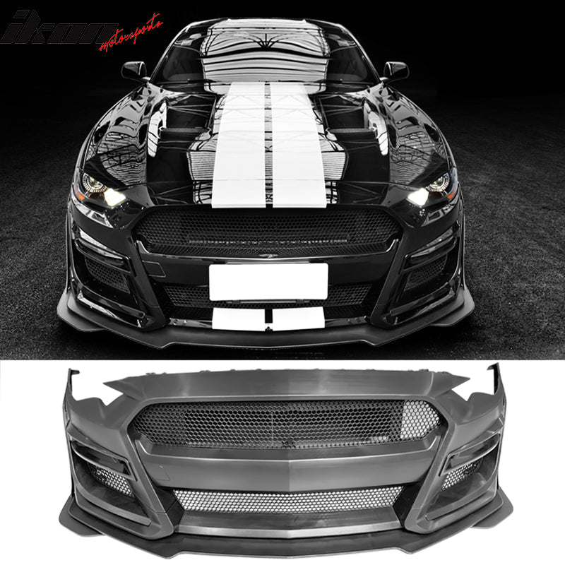 2018-2023 Ford Mustang GT500 Style Painted Front Bumper Replacement PP