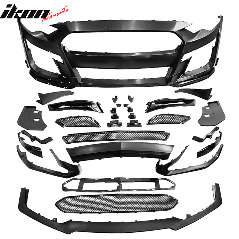 2018-2023 Ford Mustang GT500 Style Painted Front Bumper Replacement PP