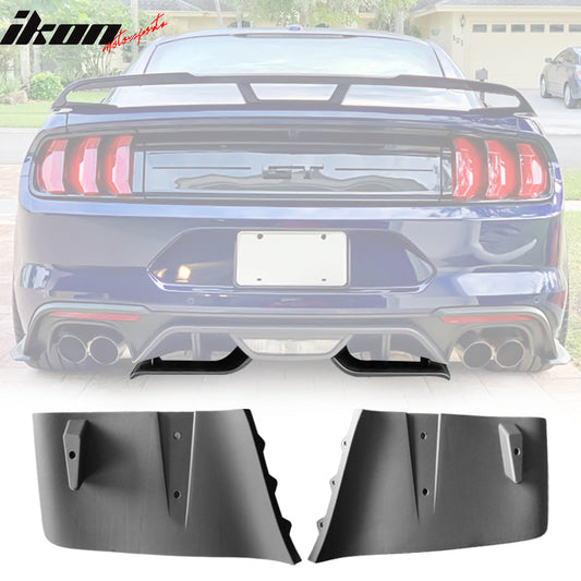 2018-2023 Ford Mustang GT Unpainted Black Rear Bumper Diffuser