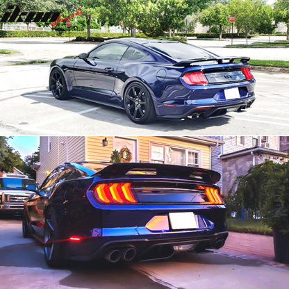 2018-2023 Ford Mustang GT Unpainted Black Rear Bumper Diffuser
