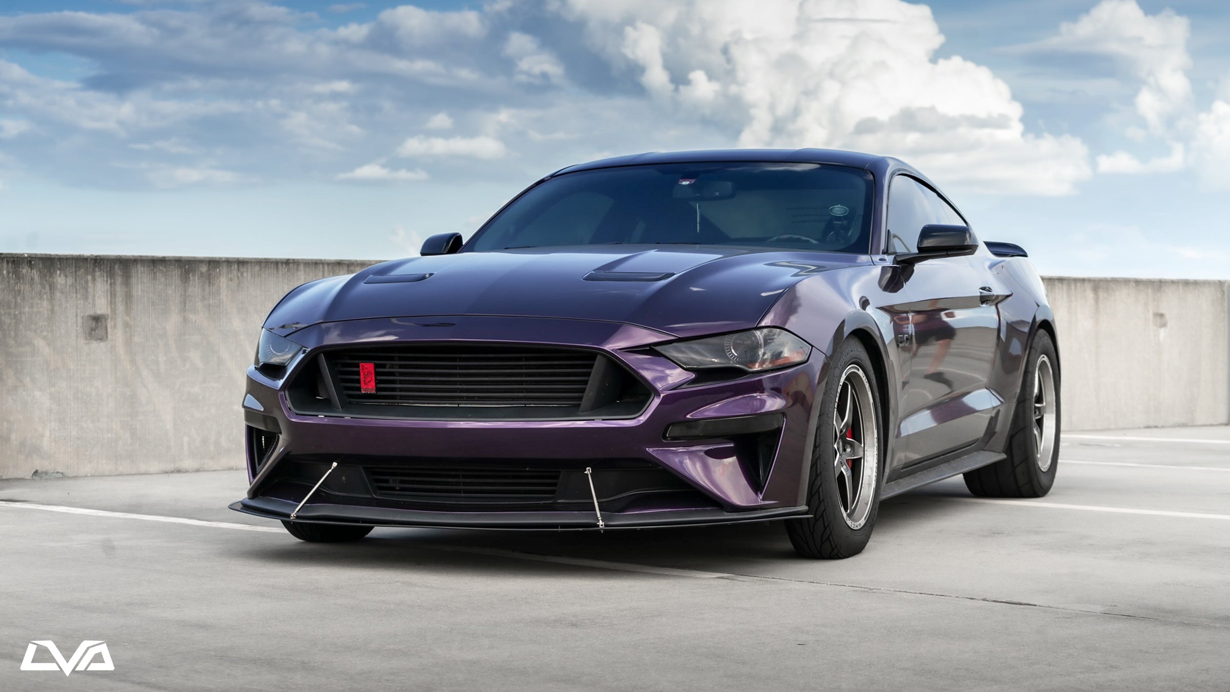 2018-2023 Ford Mustang Front Splitter (Ecoboost, Ecoboost PP, GT Non-Performance Package) - LVA