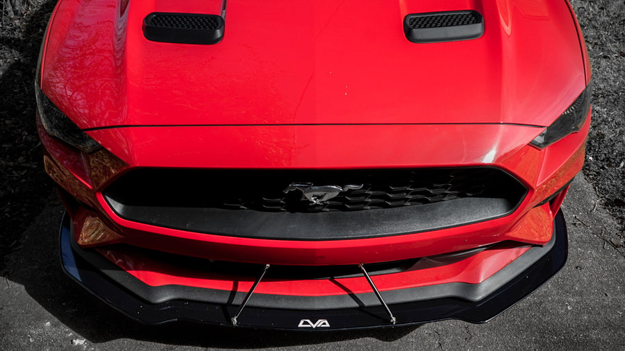2018-2023 Ford Mustang Front Splitter (Ecoboost, Ecoboost PP, GT Non-Performance Package) - LVA