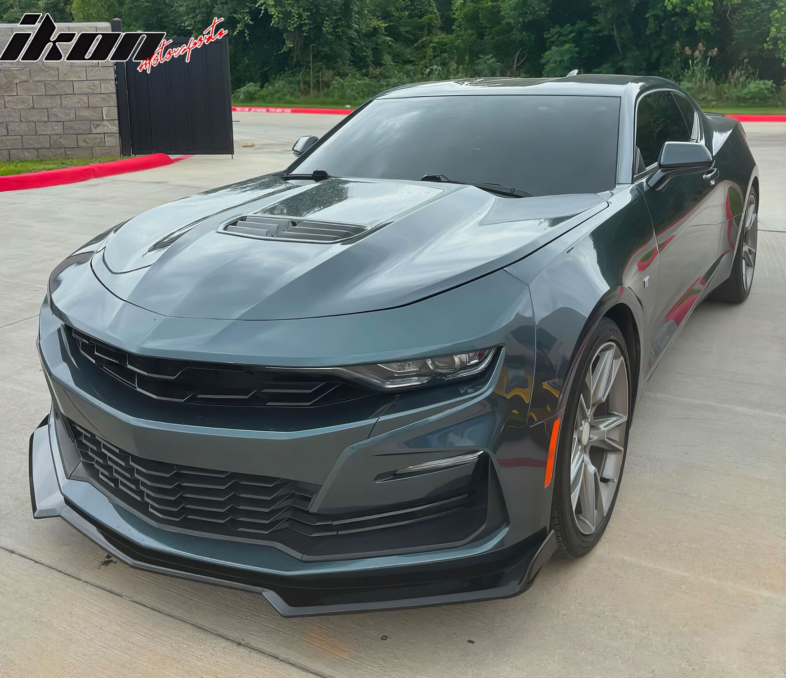 2019-2024 Chevy Camaro SS Unpainted Front Bumper DRL Gloss Black Lip