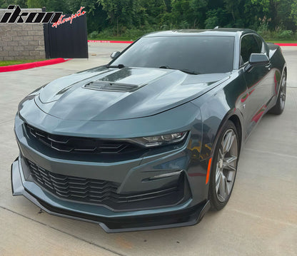 2019-2024 Chevy Camaro SS Unpainted Front Bumper DRL Gloss Black Lip