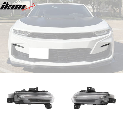 2019-2024 Chevy Camaro SS Unpainted Front Bumper Turn Signal Gloss Black Lip