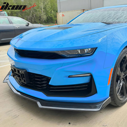 2019-2024 Chevy Camaro Front Bumper Turn Signal Carbon Fiber Print Lip