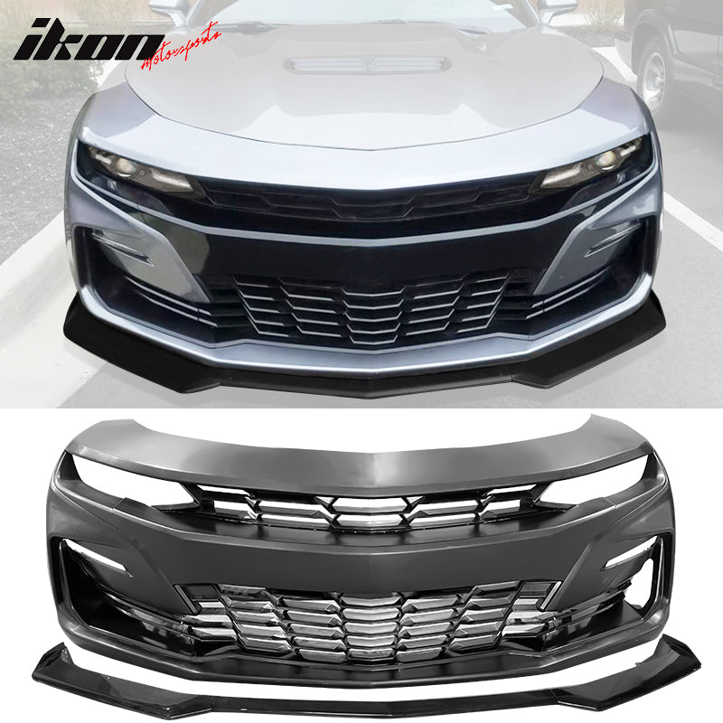 2019-2024 Chevy Camaro SS Front Bumper Daytime Running Light Gloss Lip