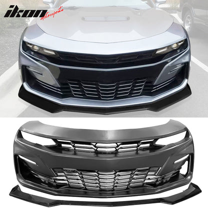 2019-2024 Chevy Camaro SS Front Bumper Daytime Running Light Gloss Lip