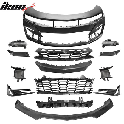 2019-2024 Chevy Camaro SS Front Bumper DRL Carbon Fiber Print Lip