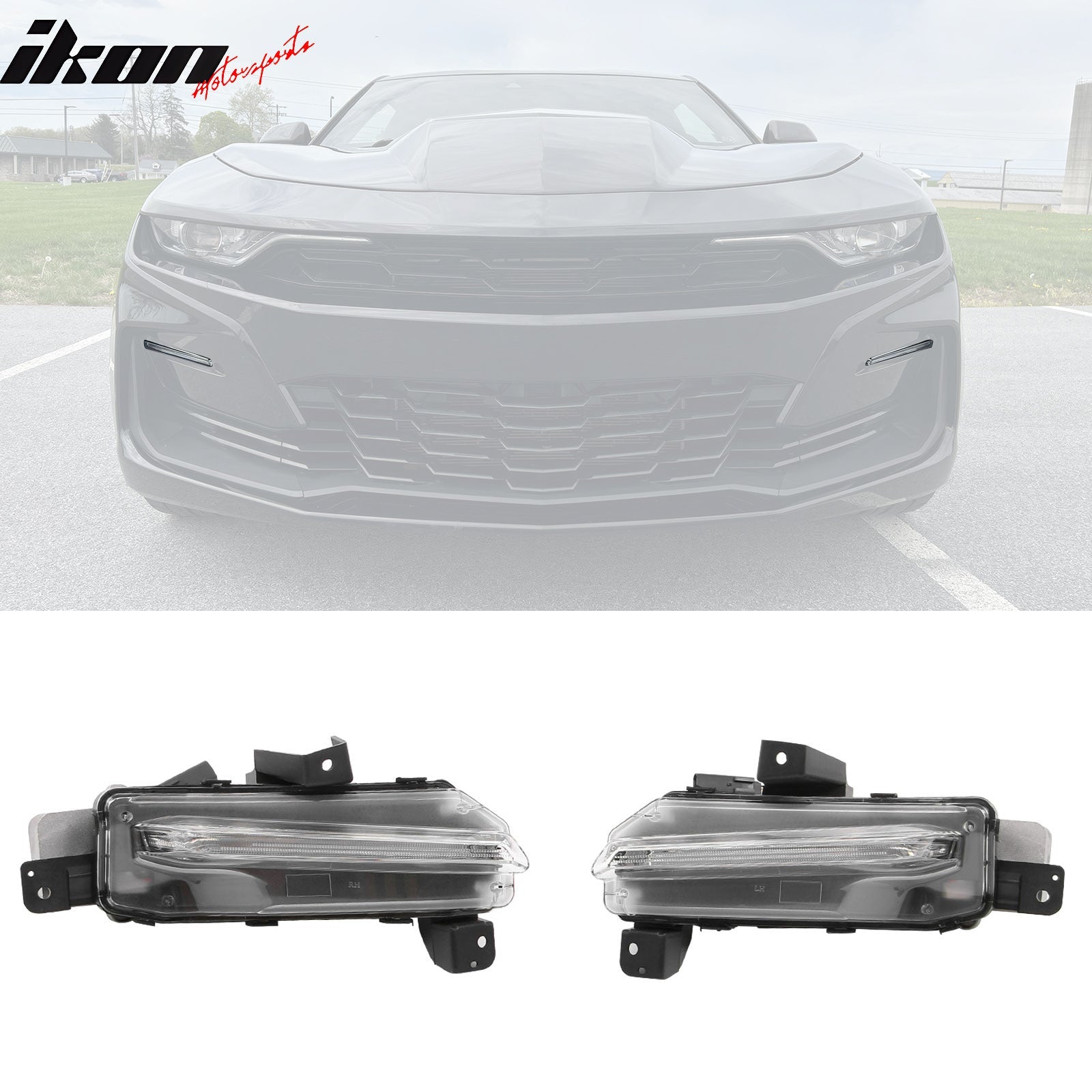 2019-2024 Chevy Camaro SS Front Bumper DRL Carbon Fiber Print Lip