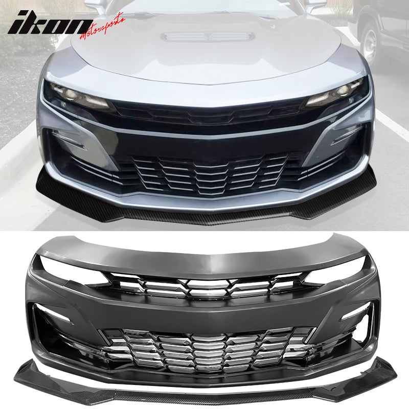 2019-2024 Camaro SS Front Bumper Turn Signal + Carbon Fiber Print Lip