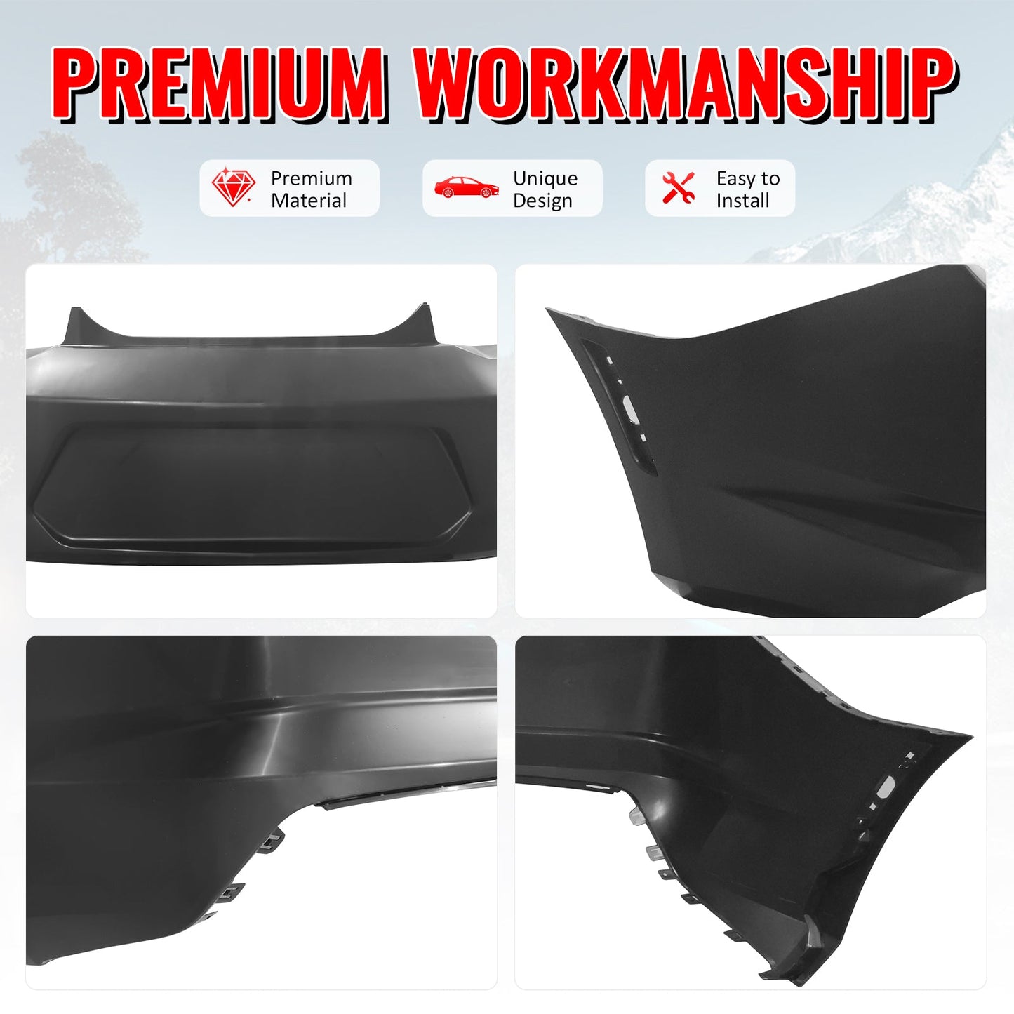 2019-2024 Chevrolet Camaro OE Style Rear Bumper Cover Replacement PP