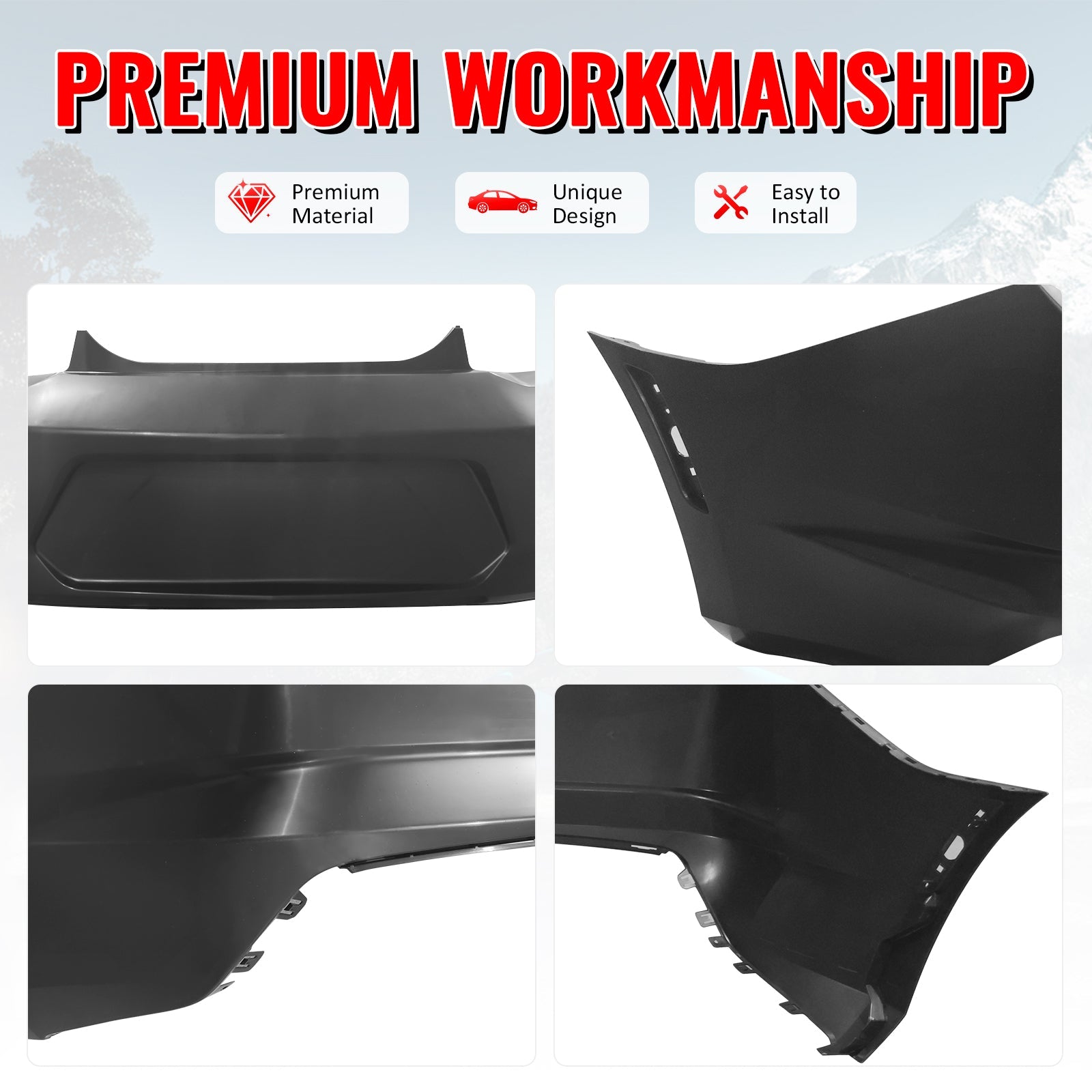 2019-2024 Chevrolet Camaro OE Style Rear Bumper Cover Replacement PP