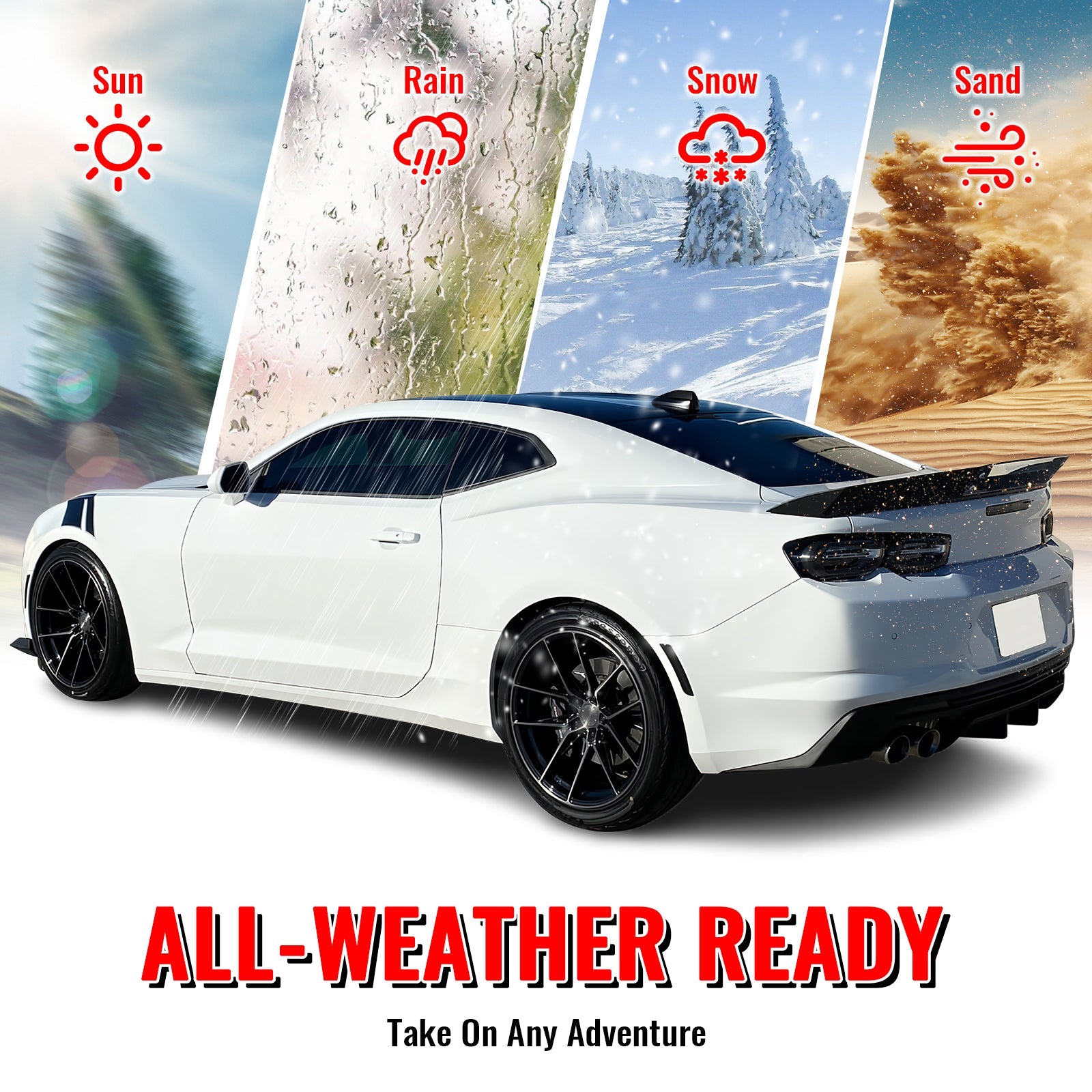 2019-2024 Chevy Camaro LT/LS/SS OE Rear Bumper Cover & Gloss Diffuser