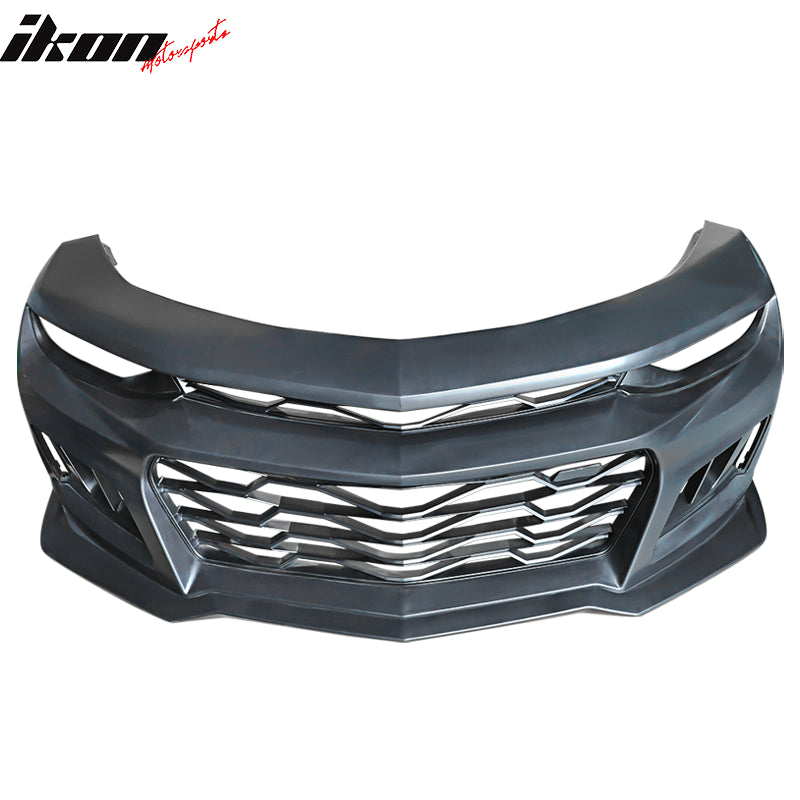 2019-2024 Chevy Camaro ZL1 Style Front Bumper Guard Cover + Canards PP