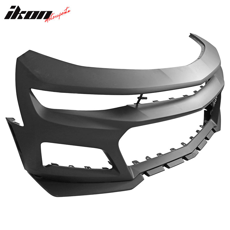 2019-2024 Chevy Camaro Unpainted ZL1 Style Front Bumper Cover + Canard