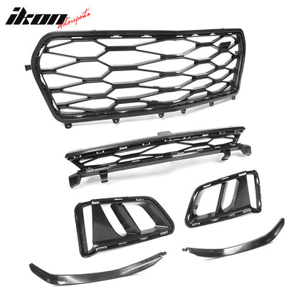 2019-2024 Chevy Camaro Unpainted ZL1 Style Front Bumper Cover + Canard